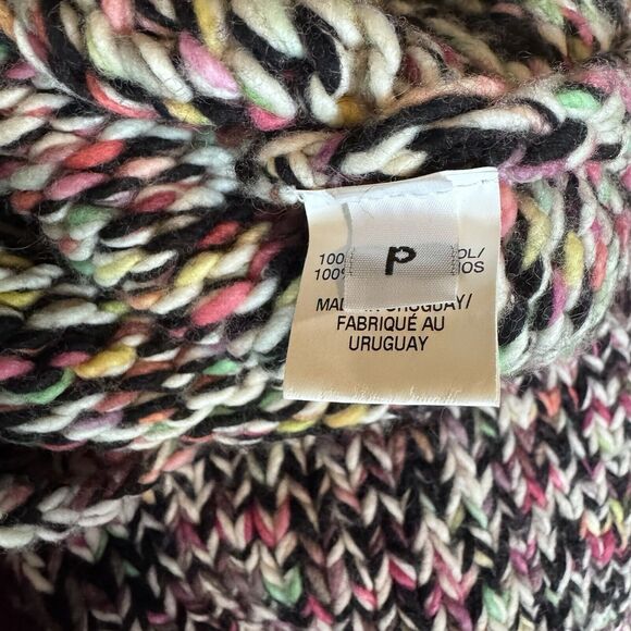 Ulla Johnson Rhea Multicolor Chunky Knit Sweater with Puff Sleeves Crew Neck XS - Picture 6 of 9